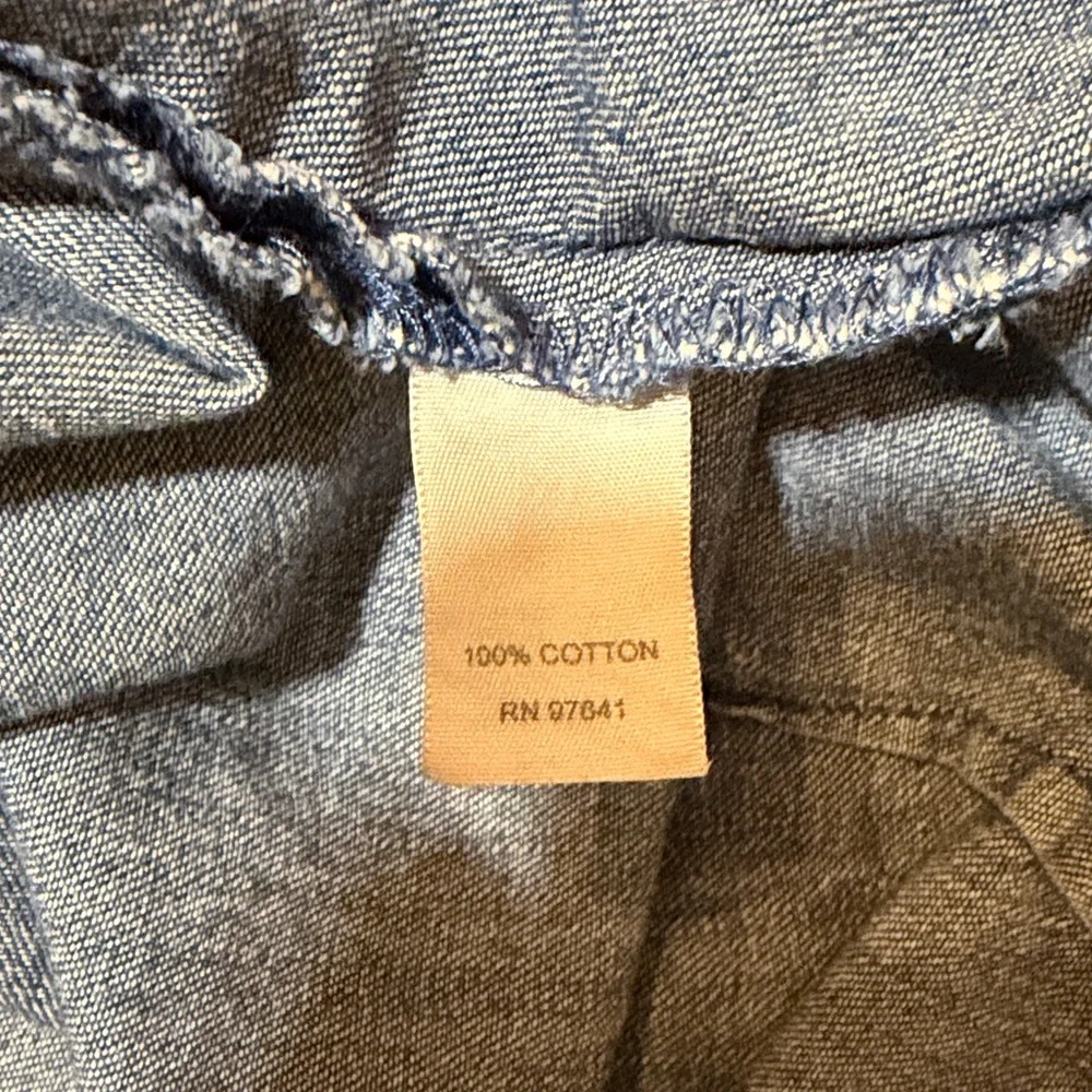 J. Jill Women’s Denim Skirt A-Line 100% Cotton